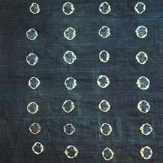 Tie and dye Indigo cloth -Benin 10.02.1773